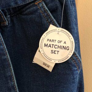 Real Denim High-Rise Wide-Leg Denim Pants